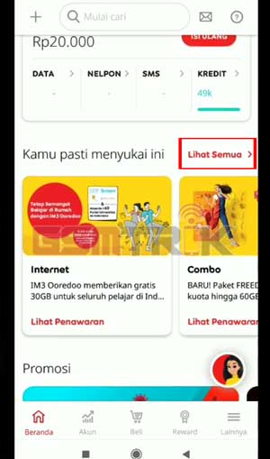 Klik Lihat Semua