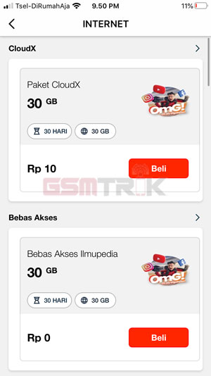 Pilihan Paket Telkomsel