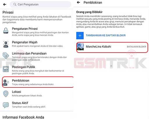 Cara memblokir akun FB
