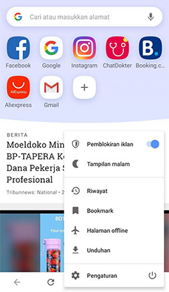 Menghilangkan Iklan Dengan Browser Opera