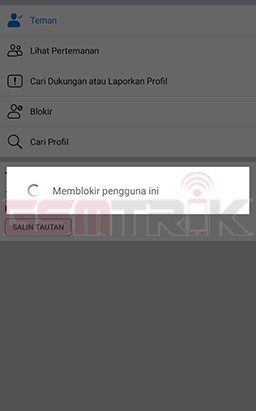 Proses Memblokir Akun Facebook