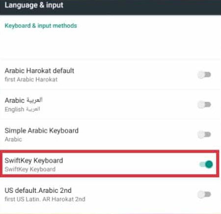 3. Aktifkan Swiftkey Keyboard