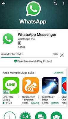 Install Ulang Aplikasi WhatsApp