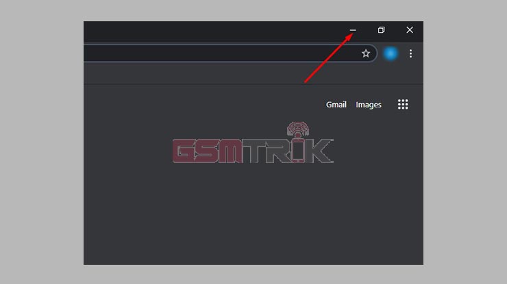 Minimize Google Chrome