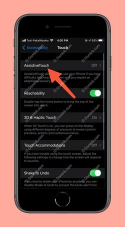 4 Pilih Menu AssistiveTouch