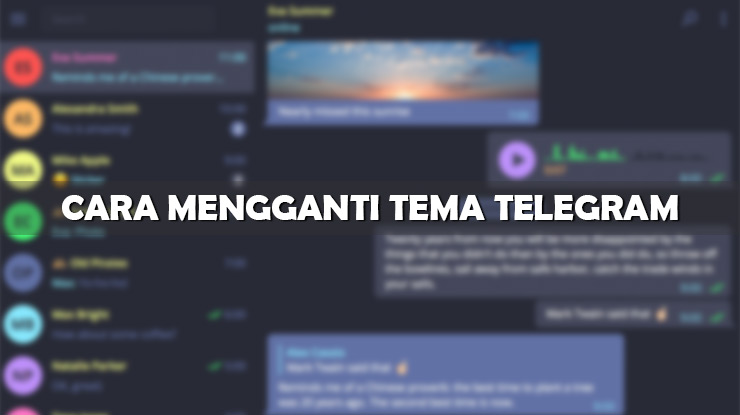 Cara Mengganti Tema Telegram