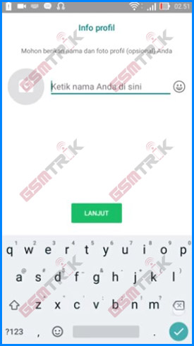 Masukan Detail Profil