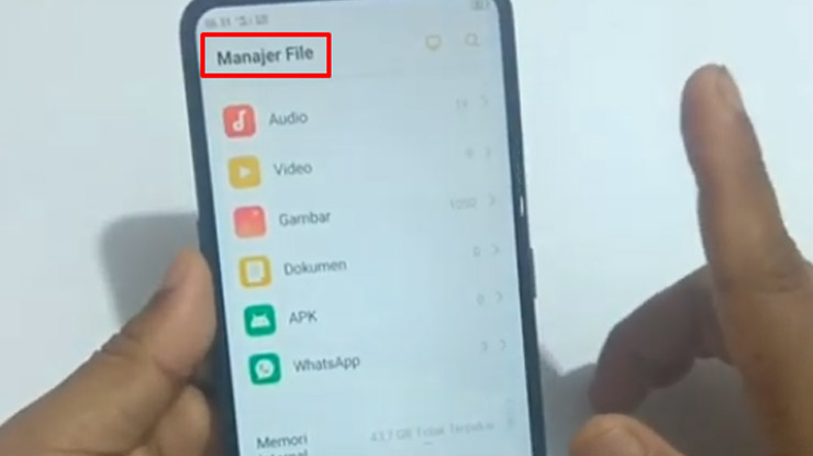 Melihat Brankas Pribadi Oppo A5S Lewat Manajer File