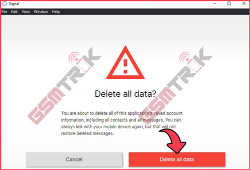 Pilih Delete All Data