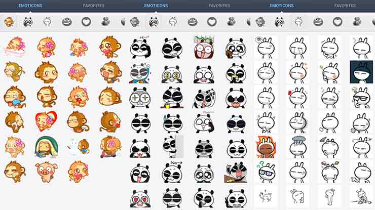 Cute Emoticons Sticker