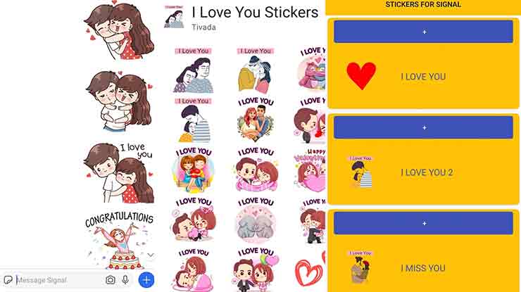 Stiker untuk Signal App