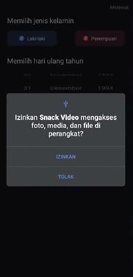 izinkan snack video