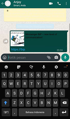 memindahkan grup WhatsApp ke BiP