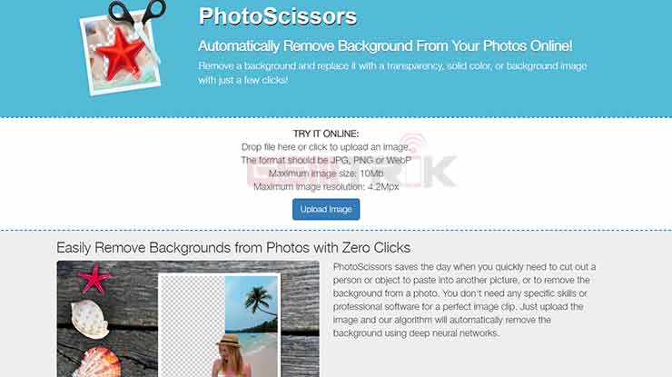 Cara Mengganti Background Otomatis di Photoscissors