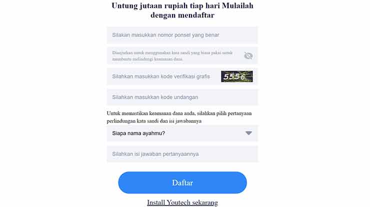 Download Youtech APK Penghasil Uang