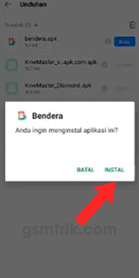 Install Aplikasi Bendera