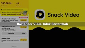 Koin Snack Video Tidak Bertambah