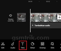 Ngedit CapCut Tulisan menggunakan fitur