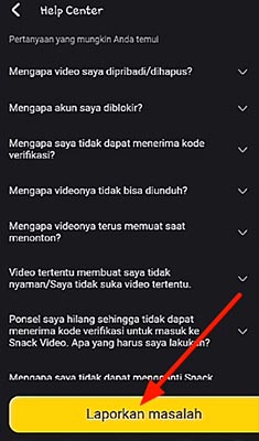 hapus akun Snack Video permanen