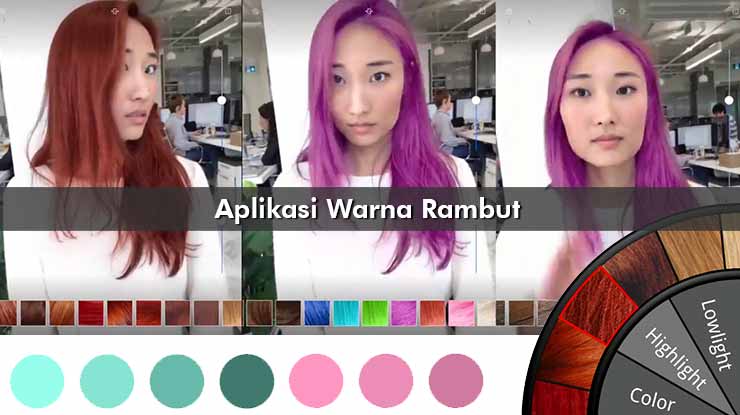 Aplikasi Warna Rambut