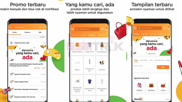 Aplikasi Belanja Online Bayar di Tempat Elevenia