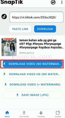 cara download video tiktok tanpa watermark