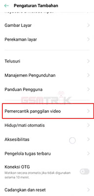 pengaturan kamera video call whatsapp