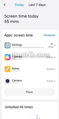 Cara Melihat Screen Time MIUI 10