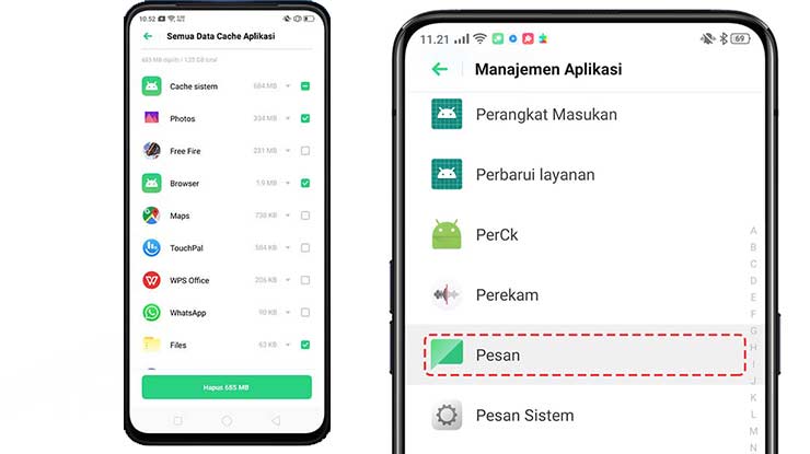 Cara Membersihkan Sampah di Manajemen Aplikasi HP Oppo