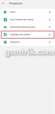 Cara Mencadangkan WA GB ke Google