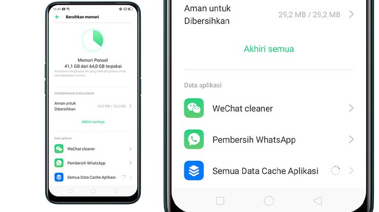 Hapus File Sampah di Pusat Keamanan