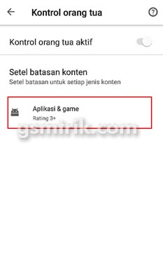 mengunci play store