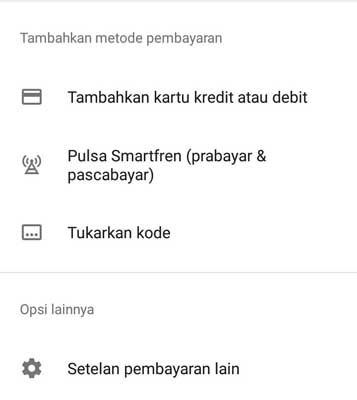 Cara Mengubah Pembayaran Google Play dengan Pulsa