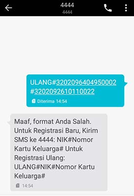 Cara Registrasi Kartu Tri yang Gagal