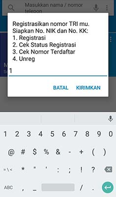 Registrasi Tri