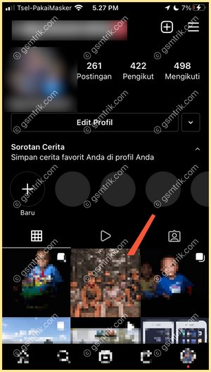 2 Pilih Postingan iOS