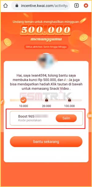 5 Kode Boost Terlihat