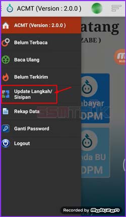 2 Pilih Update Langkah