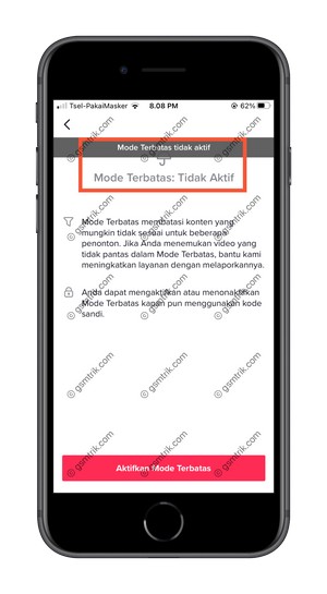 mode terbatas pun sudah tidak lagi aktif