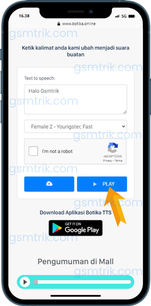 5 Klik Play Untuk Mendengarkan