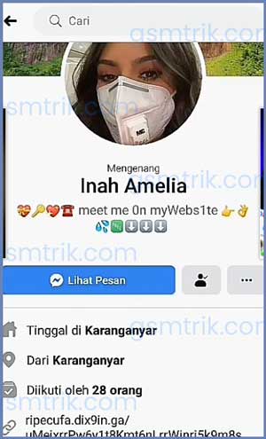 Cek Profil Akun Tujuan