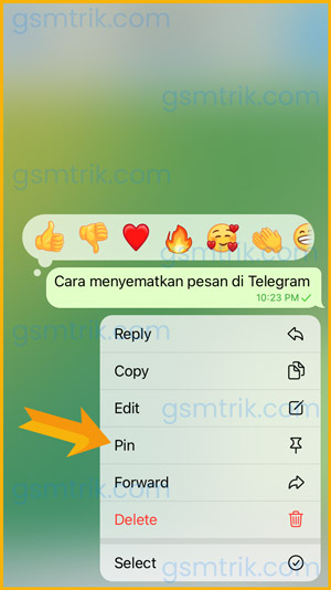 Pilih Sematkan Grup