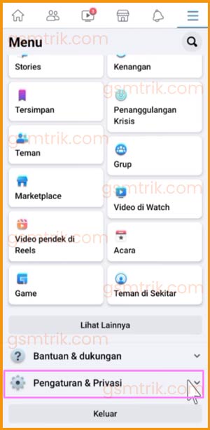 3 Pilih Pengaturan Privasi
