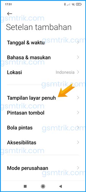 3 Pilih Tampilan Layar Penuh