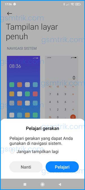 5 Pilih Pelajari atau Nanti