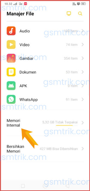 Pilih Memori Internal atau Eksternal