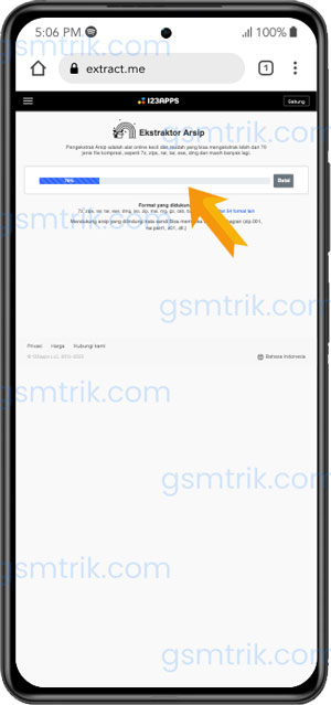 Tunggu Proses Ekstrak Selesai