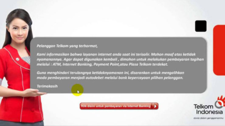 Ciri Ciri Wifi Indihome Telat Bayar Terisolir