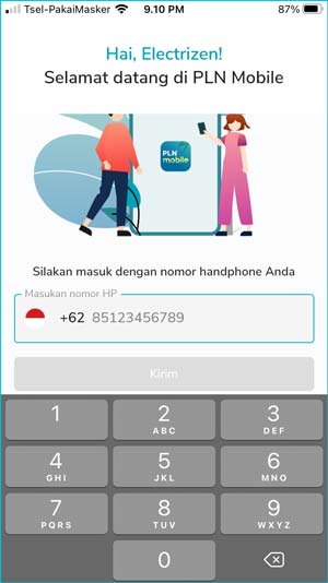 3 Login Dengan Nomor HP