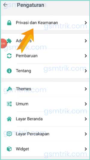 Pilih Privasi dan Keamanan